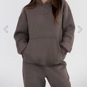 NWT Comfrt Chocolate Brown Hoodie and Sweatpants Set - Hoodie- L / Pants- M